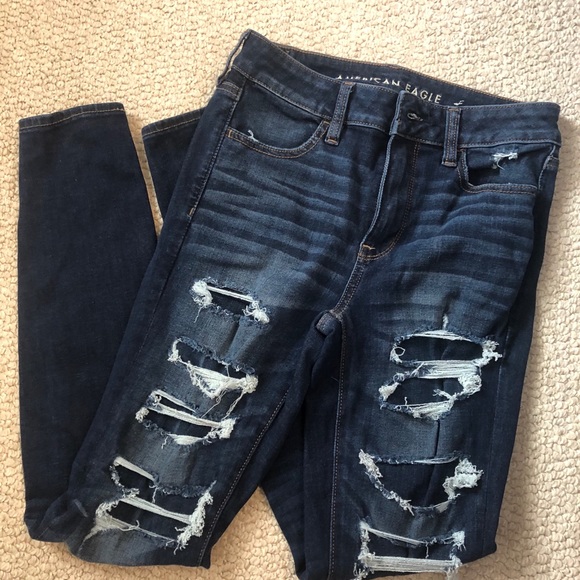 Dark wash ripped jeans - Picture 3 of 3